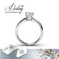 Destin bijoux cristal de Swarovski Solitaire bague